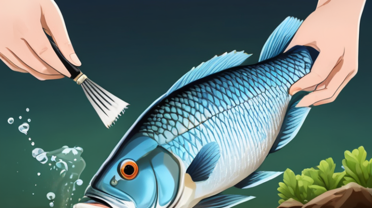 Make an illustration of how to raise tilapia fish